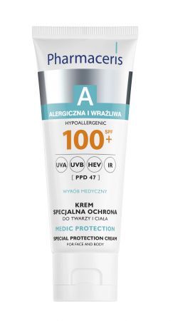 Pharmaceris A SPF 100+ Krem specjalna ochrona do twarzy i ciała, 75 ml
