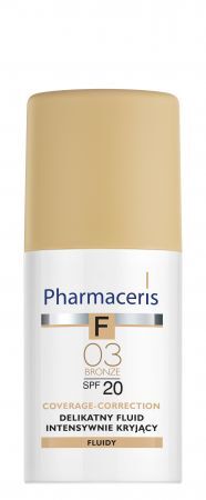 Pharmaceris F Fluid intensywnie kryjący 03 Bronze SPF 20, 30 ml