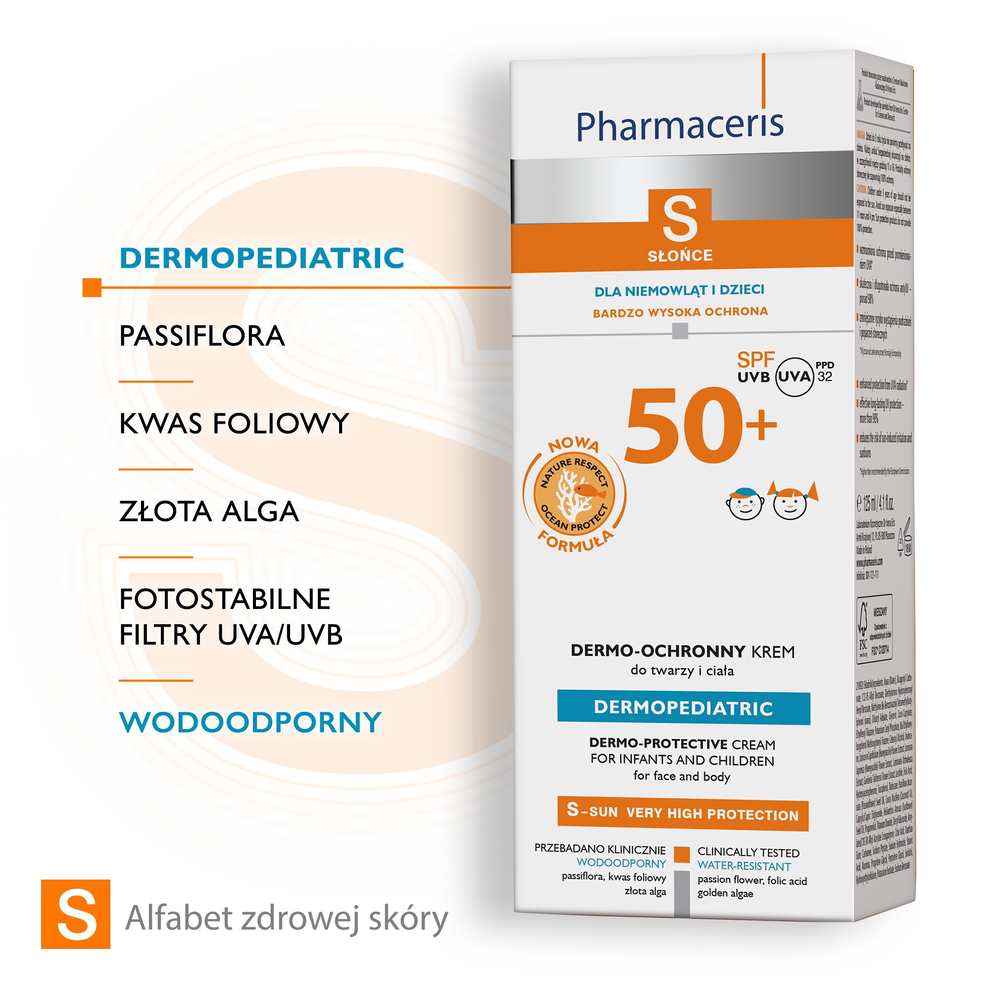 Pharmaceris S Krem ochronny na słońce dla dzieci SPF 50+, 125 ml