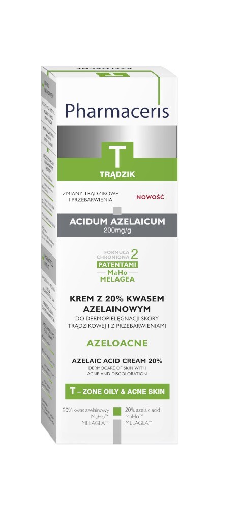 Pharmaceris T Azeloacne Krem z 20% kwasem azelainowym do dermopielęgnacji skóry trądzikowej i z przebarwieniami, 25 ml