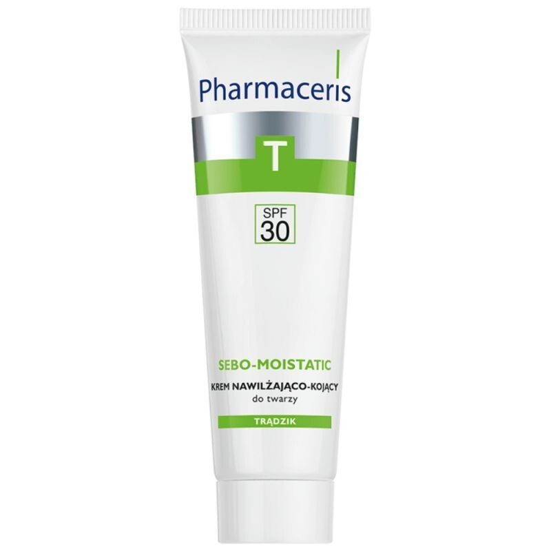 Pharmaceris T Sebo-Moistatic Krem nawilżająco-kojący do twarzy SPF 30, 50 ml