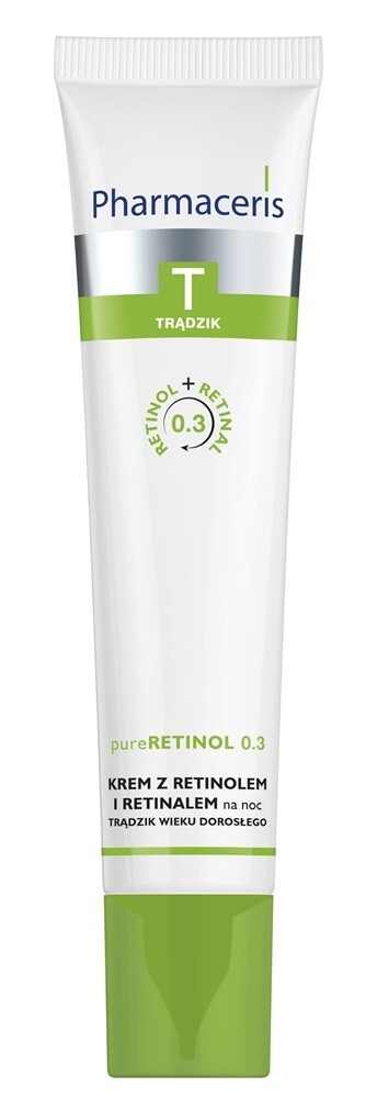 Pharmaceris T Krem z retinolem na trądzik wieku dorosłego na noc, 40 ml