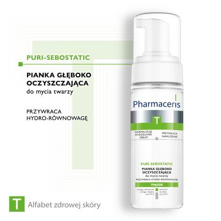 Pharmaceris T Pianka głęboko oczyszczająca do mycia twarzy, 150 ml