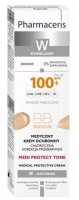 Pharmaceris W Medi Protect Tone BB Krem medyczny ochronny 01 Ivory SPF 100+, 40 ml