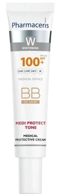 Pharmaceris W Medi Protect Tone BB Krem medyczny ochronny 02 Sand SPF 100+, 40 ml