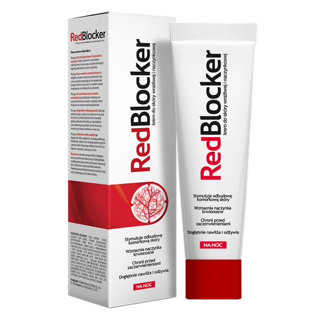 Redblocker krem do skóry naczynkowej na noc, 50 ml