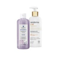 Sesderma zestaw Abradermol peeling 250 ml + C-VIT Radiance Mleczko do ciała 250 ml