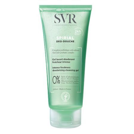 SVR Spirial Intensywnie odświeżający, dezodorujący żel do ciała i włosów, 200 ml