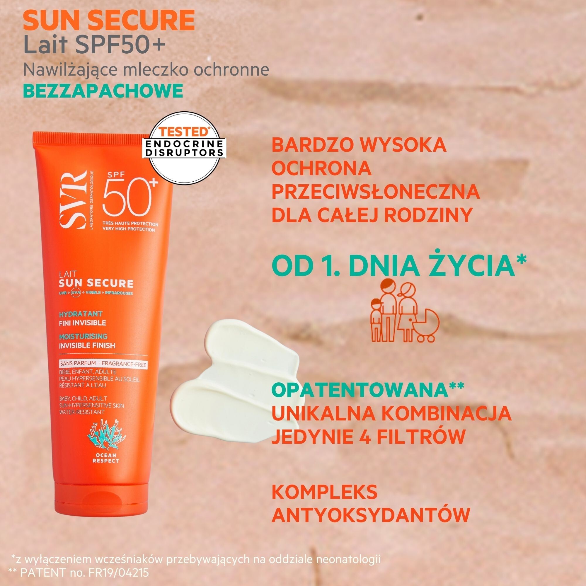 SVR Sun Secure Mleczko ochronne SPF 50+, 250 ml