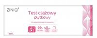 Test ciążowy płytkowy ZiNIQ, 1 sztuka
