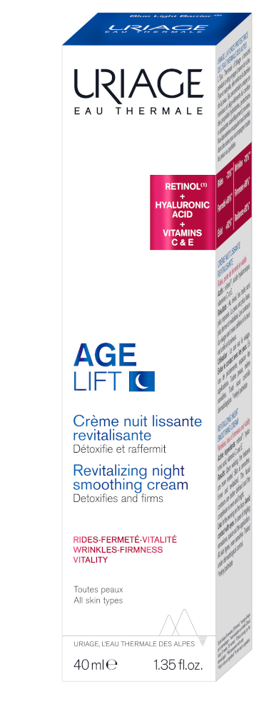 Uriage Age Lift Wygładzający krem rewitalizujący na noc, 40 ml