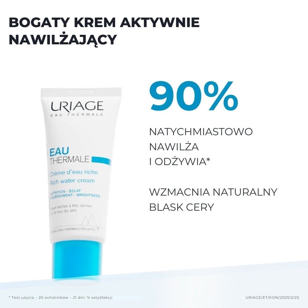 Uriage Eau Thermale Bogaty Krem aktywnie nawilżający, 40 ml