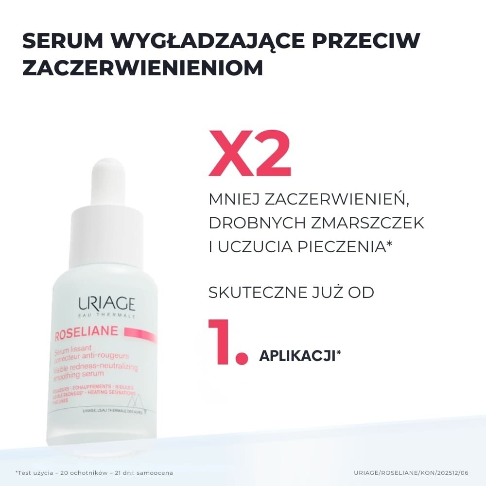 Uriage Roseliane Serum wygładzające przeciw zaczerwienieniom dla cery wrażliwej, 30 ml