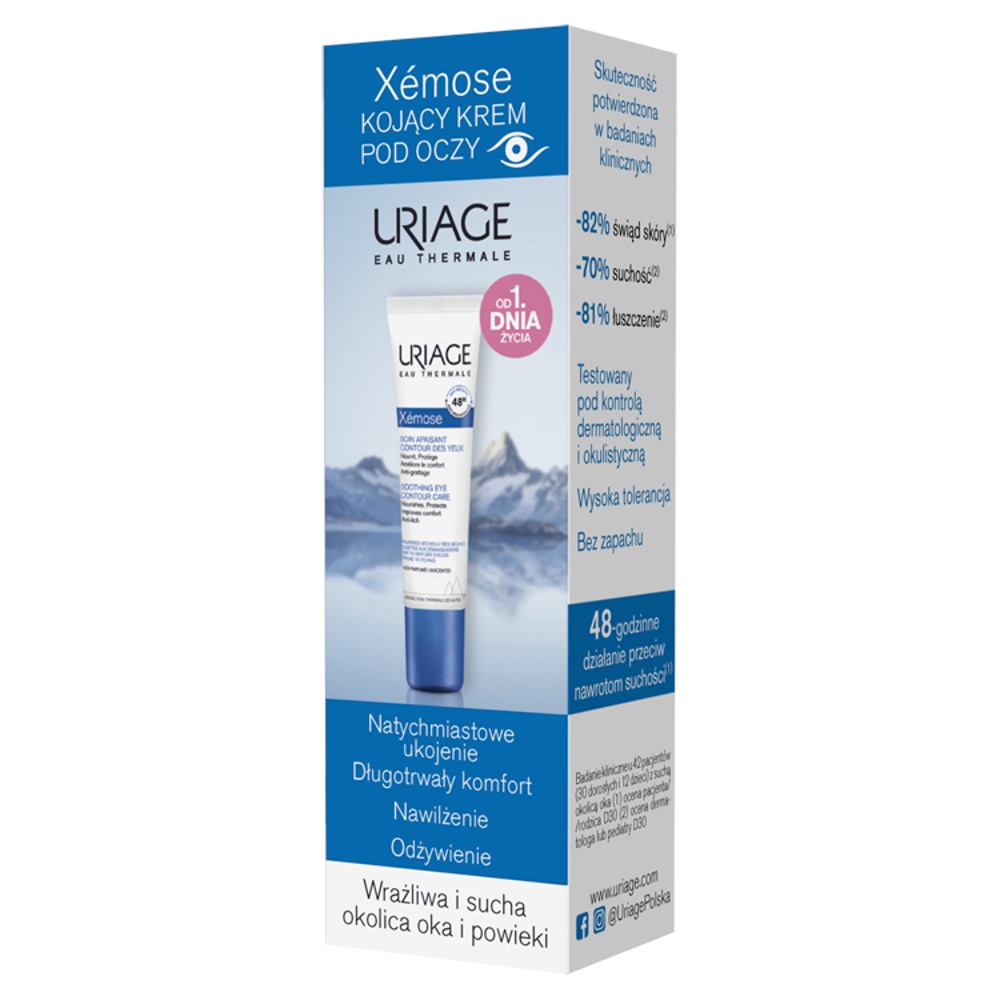 Uriage Xemose Kojący krem pod oczy, 15 ml