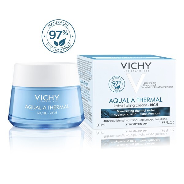 Vichy Aqualia Thermal Krem nawilżający o bogatej konsystencji, 50 ml