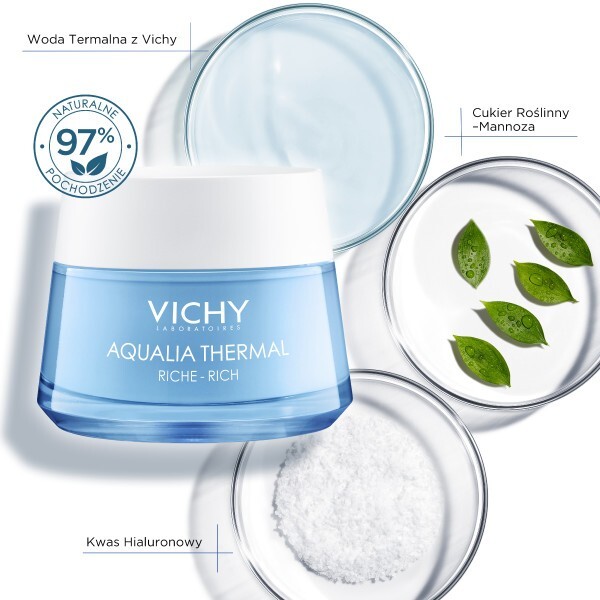 Vichy Aqualia Thermal Krem nawilżający o bogatej konsystencji, 50 ml