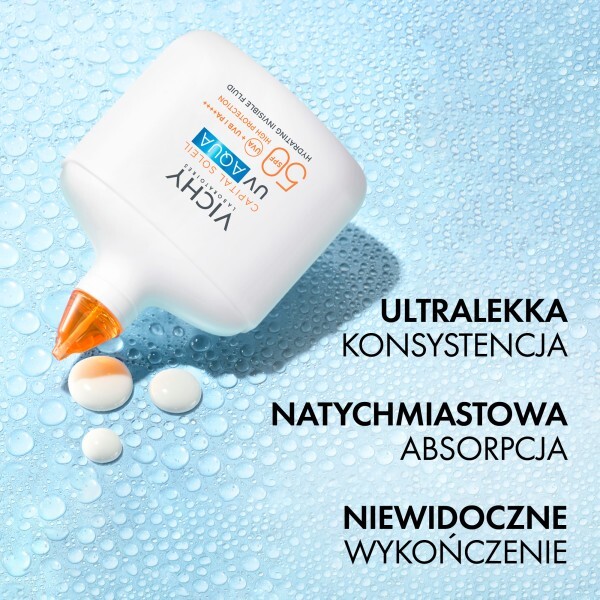 Vichy Capital Soleil UV-Aqua Fluid ochronny do twarzy SPF 50 Wysoka ochrona, 50 ml