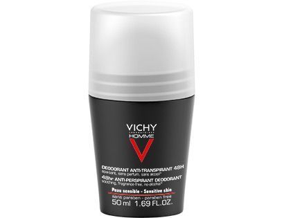 Vichy Homme Dezodorant 48-godzinna ochrona skóry wrażliwej roll-on, 50 ml