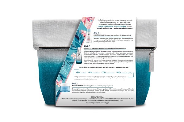 Vichy Zestaw Mineral 89 Booster wzmacniająco-nawilżający z kwasem hialuronowym, 50 ml + mini produkty