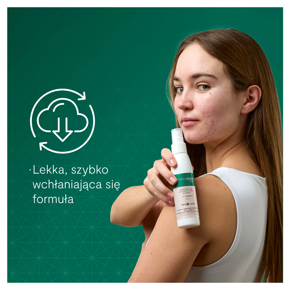 Vincobiosis Acneic Dermobalans Balsam do ciała w sprayu, 125 ml