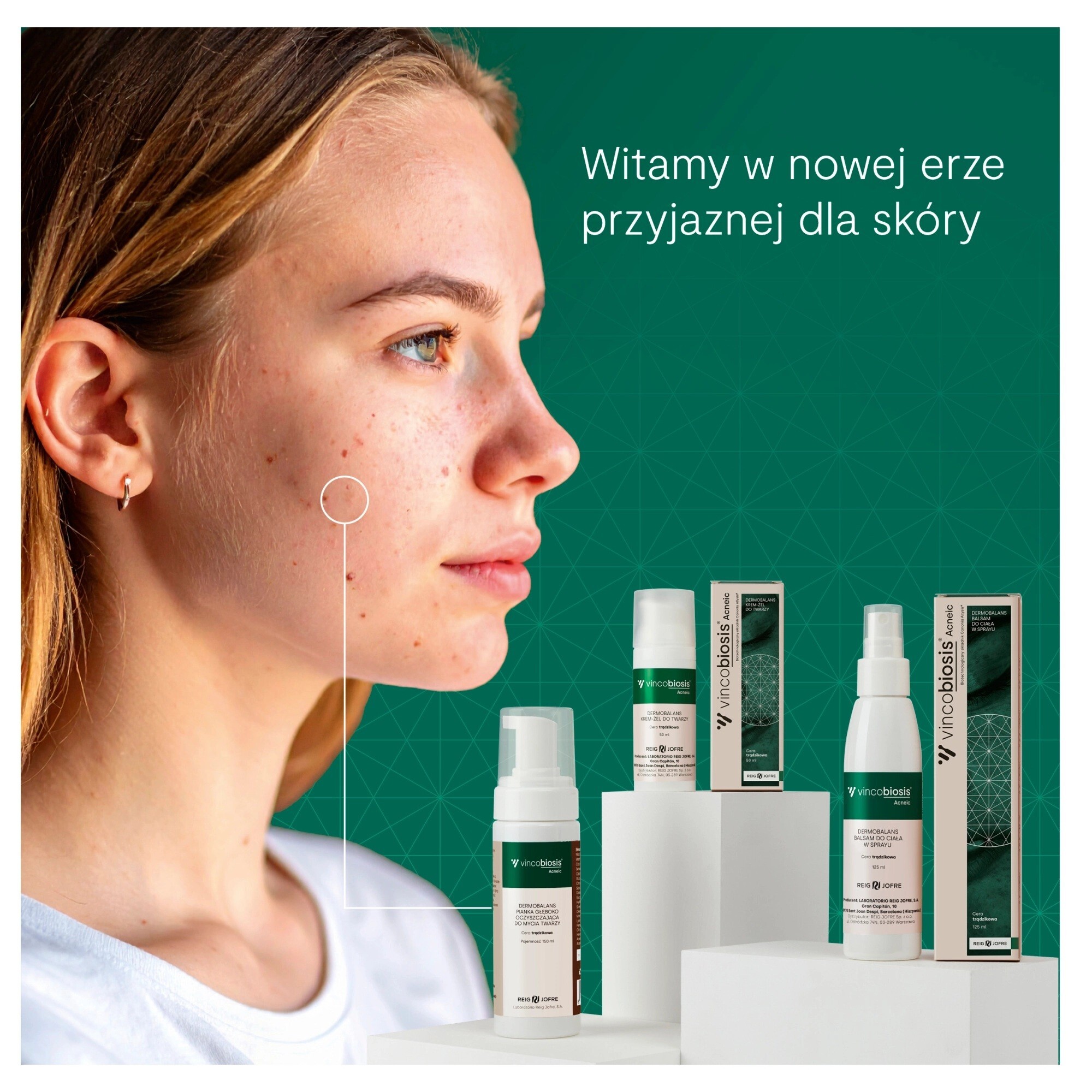 Vincobiosis Acneic Dermobalans Krem-żel do twarzy, 50 ml