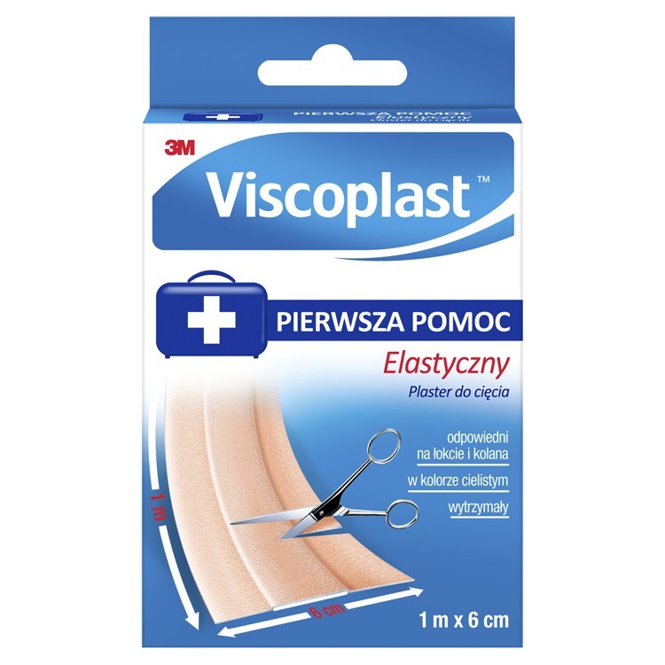 Viscoplast Plaster do cięcia elastyczny 1 m x 6 cm, 1 sztuka