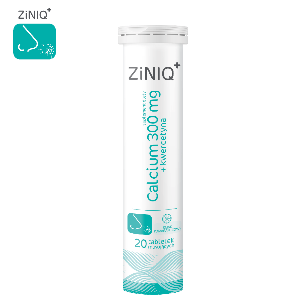 ZiNIQ Calcium 300 mg + Kwercetyna, 20 tabletek musujących