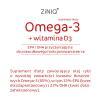 ZiNIQ Omega 3 + Witamina D3, 60 kapsułek