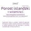 ZiNIQ Porost islandzki + Witamina C, 36 pastylek do ssania