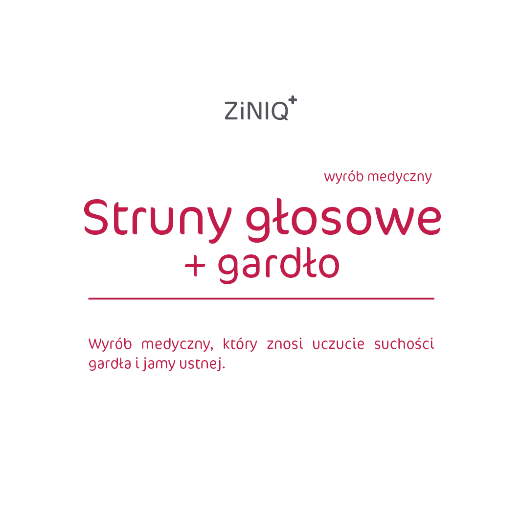 ZiNIQ Struny głosowe + Gardło Spray, 30 ml