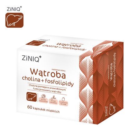 ZiNIQ Wątroba - cholina + fosfolipidy, 60 kapsułek